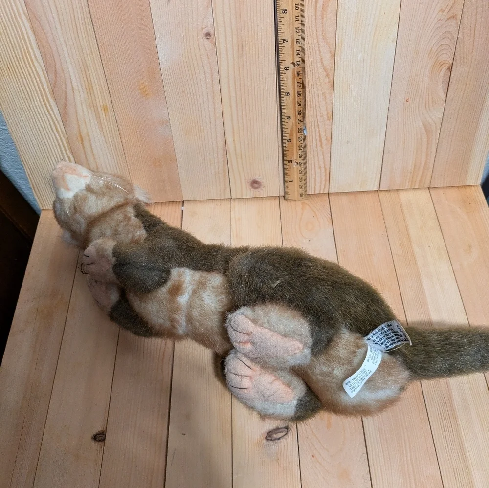 Hansa Brown Plush Ferret Toy preown